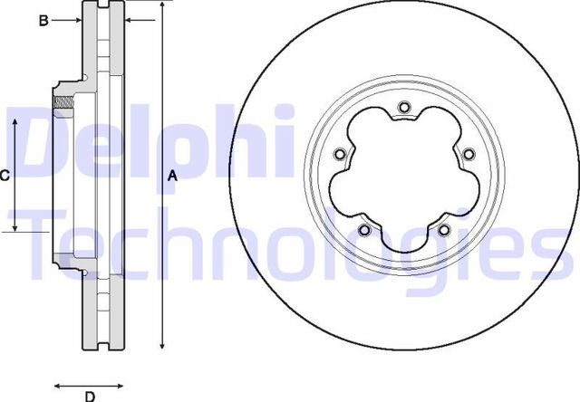 Тормозной диск Delphi. Артикул BG9150