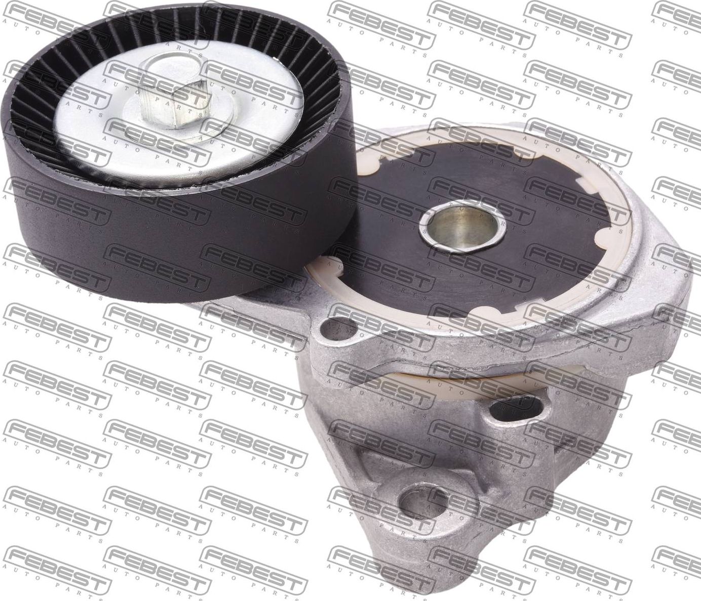 Натяжной ролик (натяжитель) приводного клинового зубчатого ремня Febest. Артикул 0190-URS206