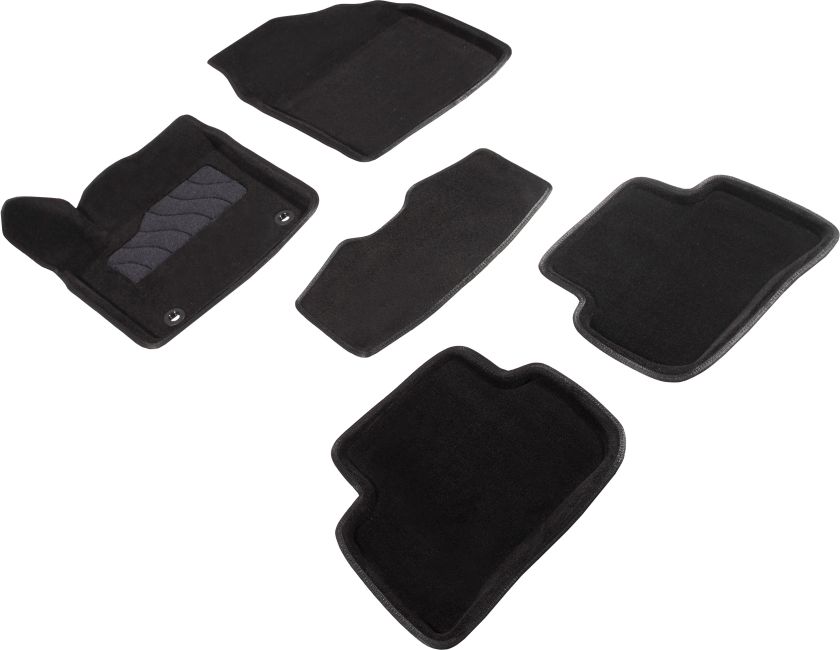 Комплект ковриков 3D Seintex для салона Toyota CH-R 4WD 2016-2019 ЧЕРНЫЙ. Артикул 93006