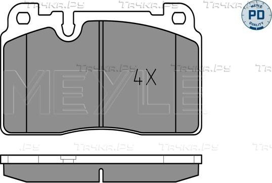 Тормозные колодки Meyle PD передние для Audi SQ5 I (8R) 2012-2015. Артикул 025 256 4316/PD