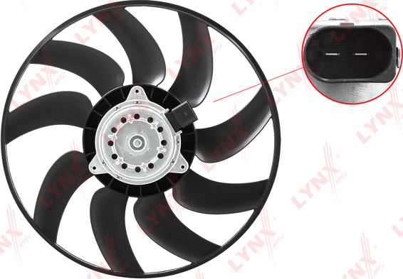 Вентилятор радиатора двигателя LYNXauto. Артикул RF-1172