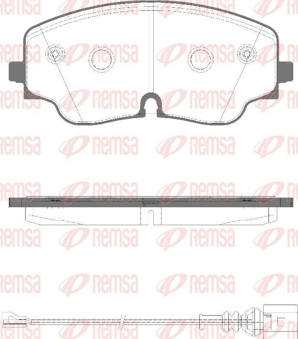 Тормозные колодки Remsa. Артикул 1984.01