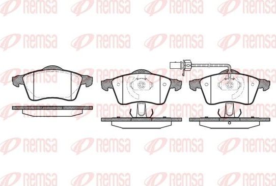 Тормозные колодки Remsa. Артикул 0618.01