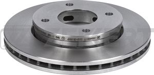 Тормозной диск Zekkert передний для Mitsubishi Colt VI (Z20/Z30) 2004-2012. Артикул BS-5407