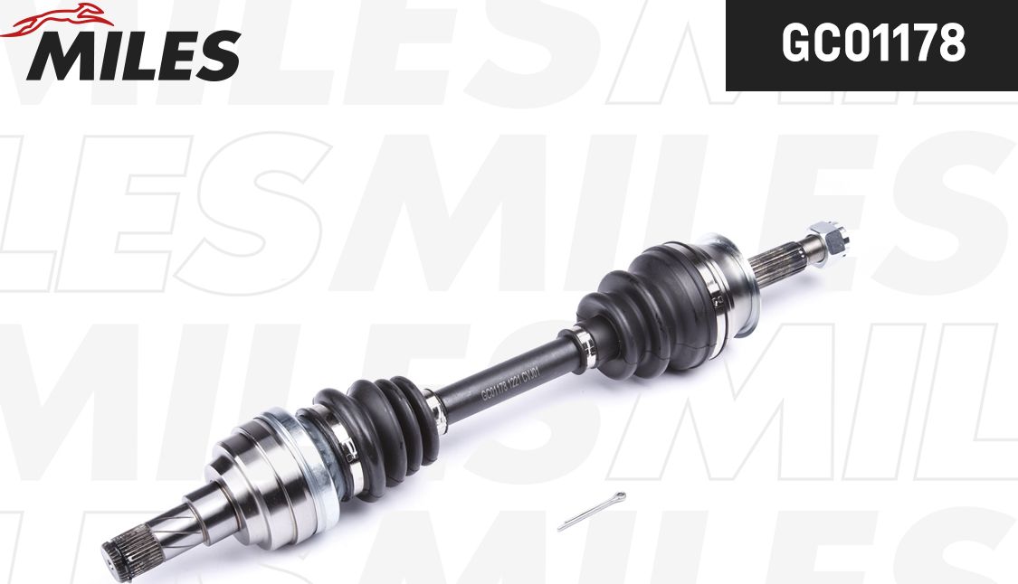 Полуось (привод в сборе, приводной вал) Miles. Артикул GC01178