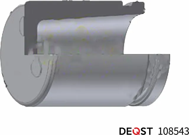Поршень тормозного суппорта заднего (O 38 mm, суппорт Mando). Применяемость  HYU (Deqst). Артикул 108543