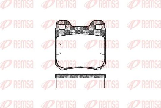 Тормозные колодки Remsa. Артикул 0239.40