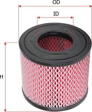 Воздушный фильтр Sakura. Артикул A-6127