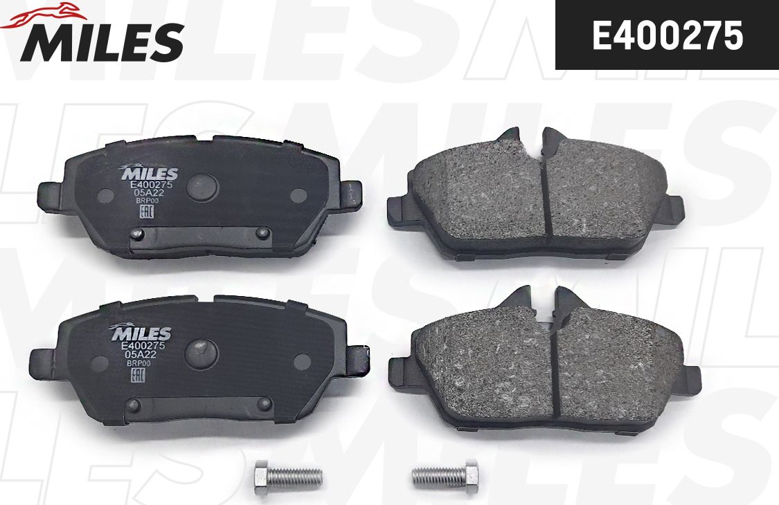 Тормозные колодки Miles (Low-Metallic). Артикул E400275