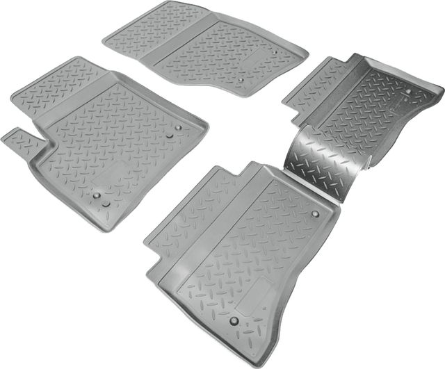 Коврики Норпласт для салона Porsche Cayenne I 2002-2009 СЕРЫЕ. Артикул NPL-Po-66-31-G