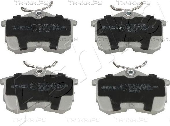 Тормозные колодки ASHIKA. Артикул 51-04-407