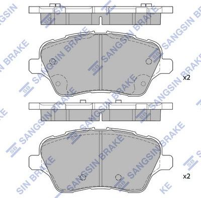 Тормозные колодки Sangsin Hi-Q. Артикул SP1811