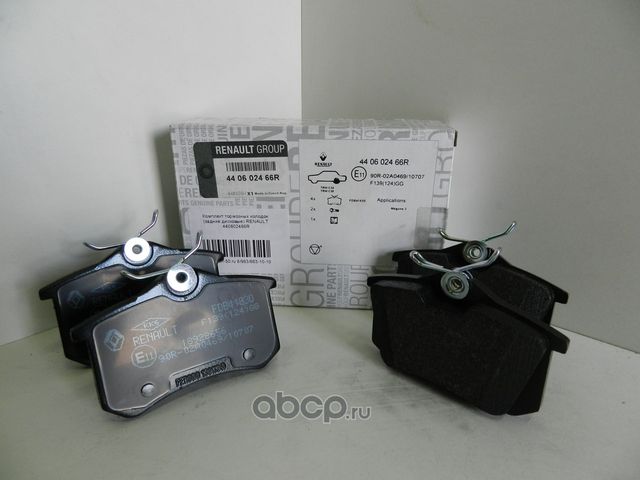 Тормозные колодки Renault задние для Renault Modus I 2004-2015. Артикул 440602466R