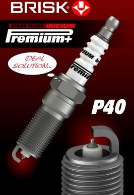 Свеча зажигания Brisk P40  PREMIUM IRIDIUM+. Артикул 1988
