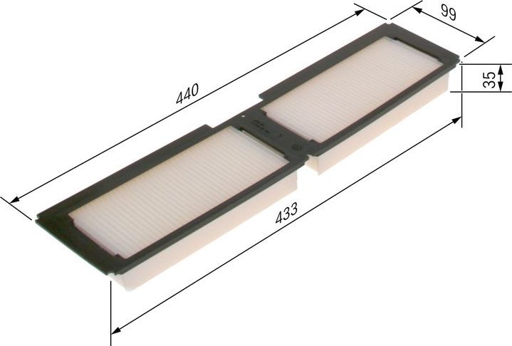 Салонный фильтр Bosch. Артикул 1 987 431 165