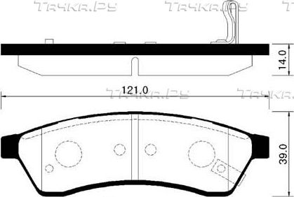 Тормозные колодки HSB задние для Chevrolet Epica I 2007-2012. Артикул HP2016