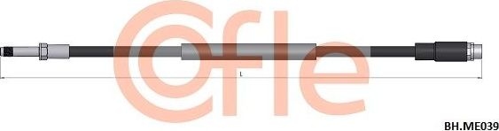 Тормозной шланг Cofle. Артикул 92.BH.ME039