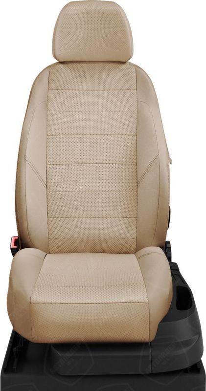 Чехлы Автолидер на сидения для Dodge Caravan Chrysler Voyager 2000-2007 (Салон-офис), цвет Бежевый. Артикул CR06-0102-EC26