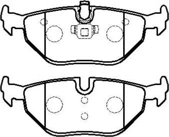 Тормозные колодки HSB. Артикул HP5184