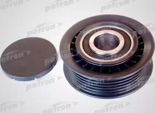 Натяжной ролик (натяжитель) приводного поликлинового ремня Patron левый верхний для Volkswagen LT II 1996-2006. Артикул PT31043