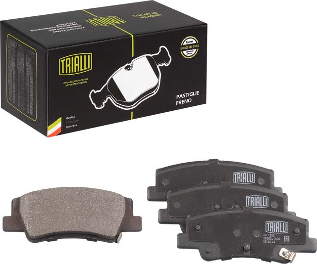 Тормозные колодки Trialli (Low-Metallic). Артикул PF 1202
