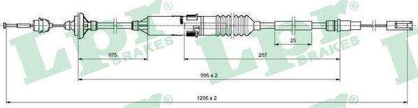 Трос сцепления LPR. Артикул C0135C