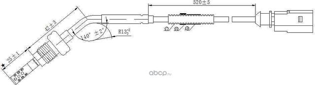 Датчик температуры выхлопных газов (Magtechnic). Артикул MAG0064OG