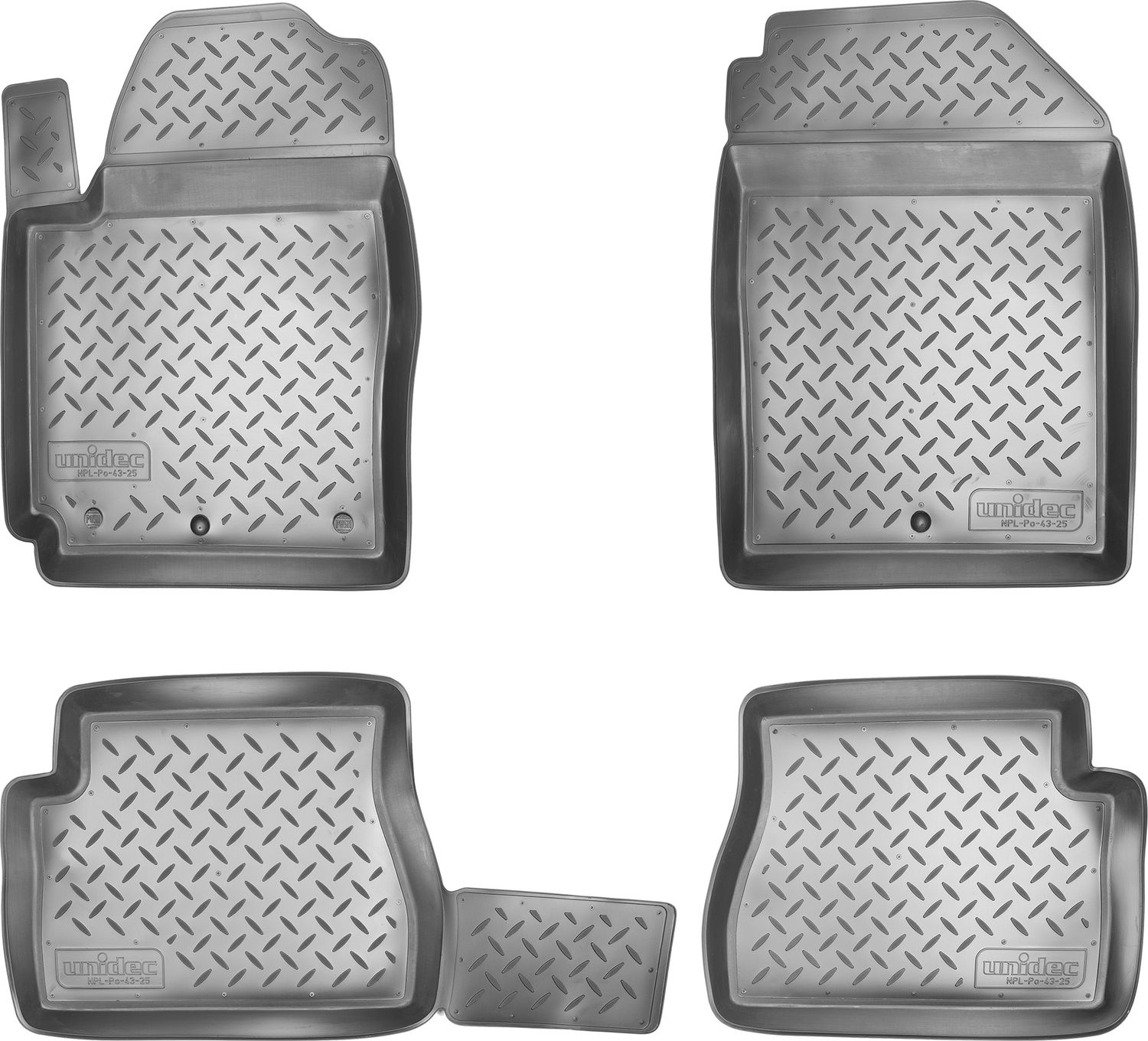 Коврики Норпласт для салона Kia Picanto I 2003-2010. Артикул NPL-Po-43-25