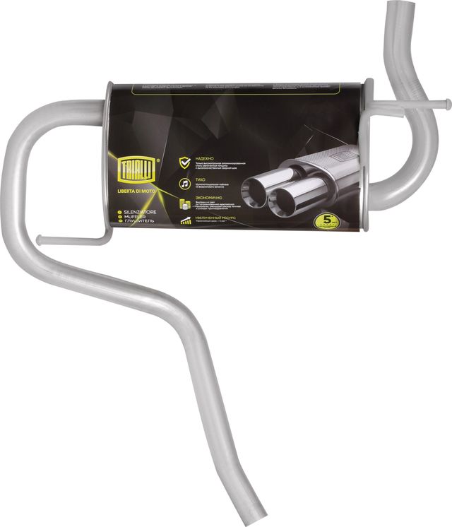 Глушитель (задняя часть) Trialli для Renault Duster I 2011-2020. Артикул EMM 0904