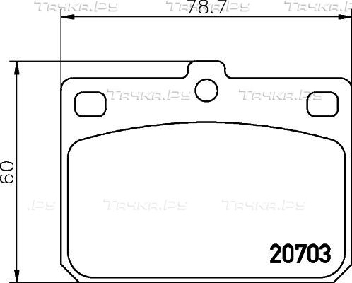 Тормозные колодки Textar. Артикул 2070302