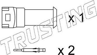 Датчик износа тормозных колодок  Trusting. Артикул SU.077K
