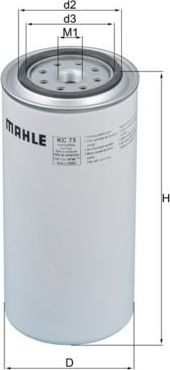 Топливный фильтр Mahle-Knecht. Артикул KC 75