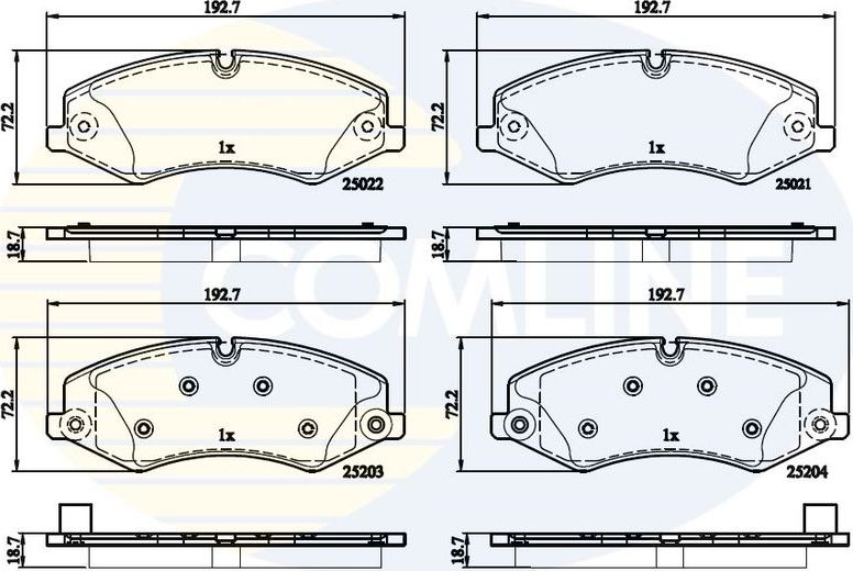 Тормозные колодки Comline Comline. Артикул CBP02210