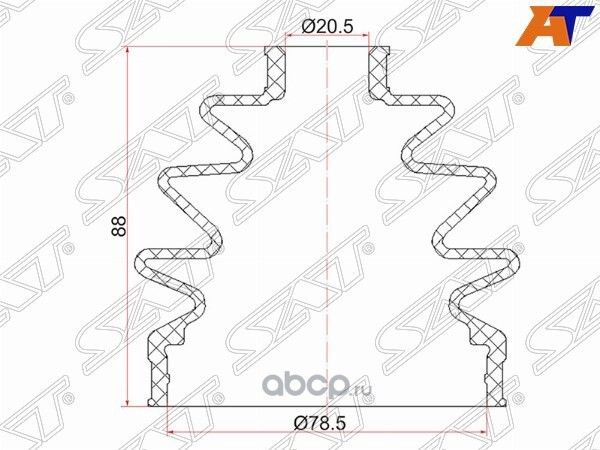 Пыльник шруса наружный NISSAN BLUEBIRD SYLPHY QNG1 (SAT). Артикул C1007