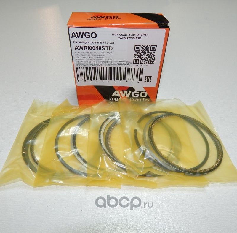 Компл. колец STD на 4 поршня AWRI0048STD (Awgo). Артикул AWRI0048STD
