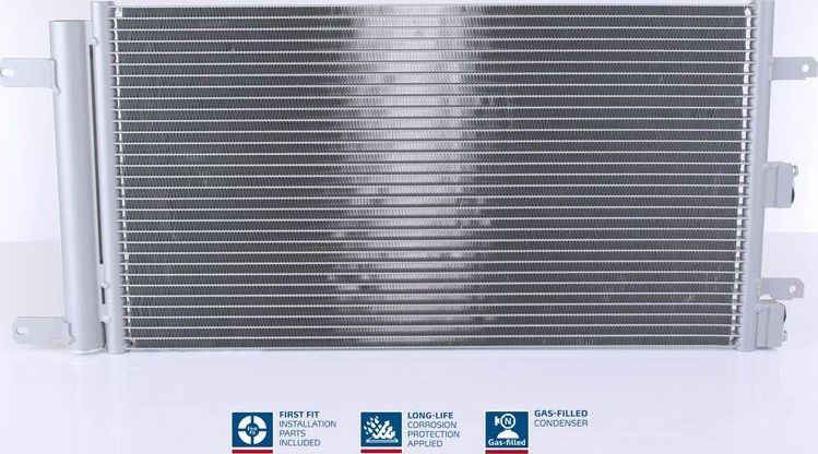 Радиатор кондиционера (конденсатор) Nissens (алюминий). Артикул 940061