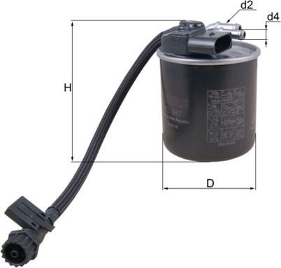 Топливный фильтр Mahle. Артикул KL 947