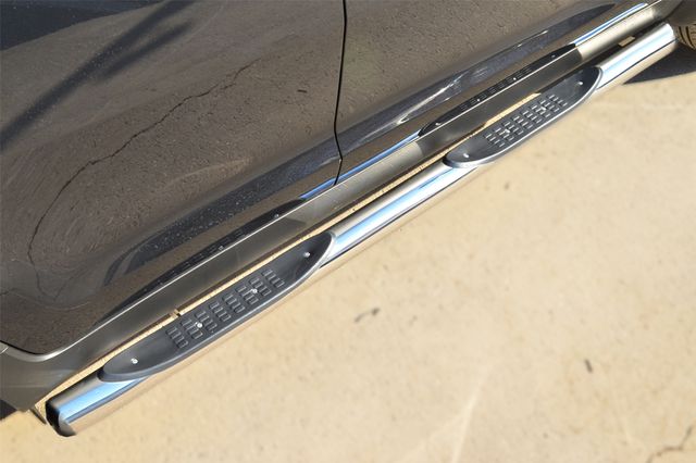 Защита порогов RusStal труба d76 с накладкой (вариант 3) для Kia Sportage III 2014-2026. Артикул KSGT-001675