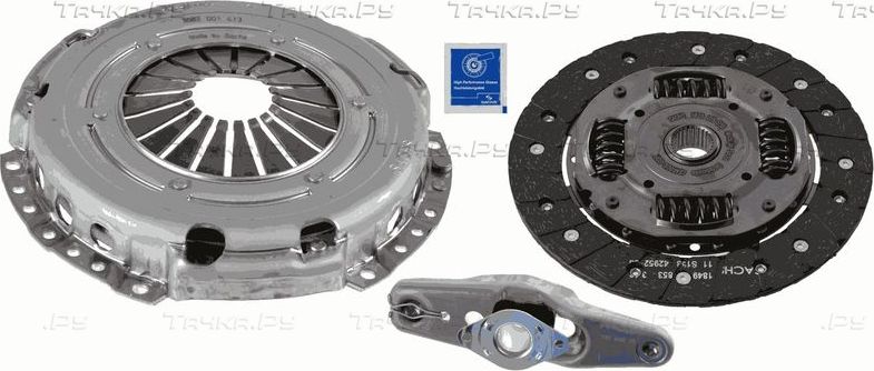 Сцепление (комплект) SACHS для Skoda Citigo I 2011-2019. Артикул 3000 950 100
