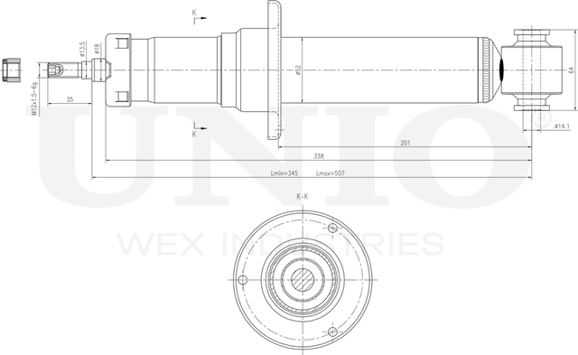 Амортизатор подвески (Unio). Артикул SAB-10766