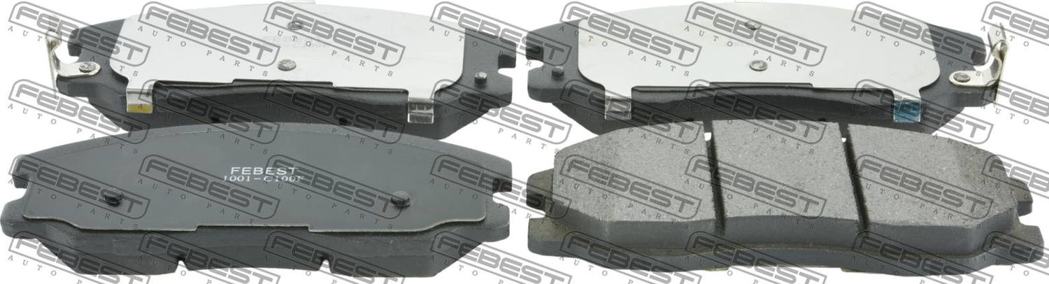 Тормозные колодки Febest. Артикул 1001-C100F