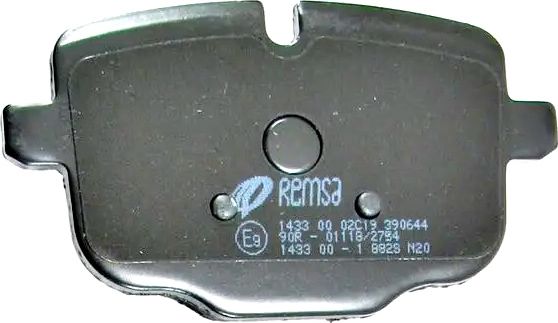 Тормозные колодки Remsa. Артикул 1433.00