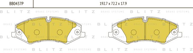 Колодки тормозные LAND ROVER DISCOVERY/RANGE ROVER/RANGE ROVER SPORT 09- перед. (Blitz). Артикул BB0437P