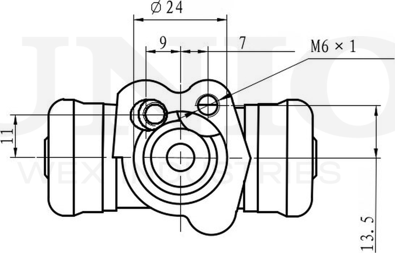Цилиндр тормозной рабочий (Unio). Артикул BRC-20535