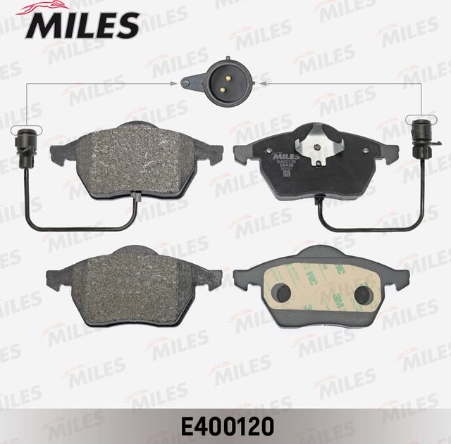 Тормозные колодки Miles (Low-Metallic). Артикул E400120