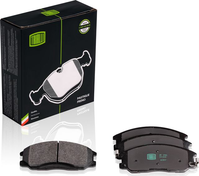 Тормозные колодки Trialli передние для Hyundai Terracan I 2001-2006. Артикул PF 1701