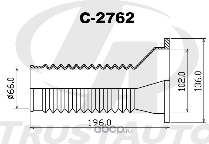 Защитный комплект амортизатора ТА (Trustauto). Артикул C2762