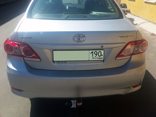 Фаркоп AvtoS для Toyota Corolla E150 седан 2006-2013. Артикул TY 18