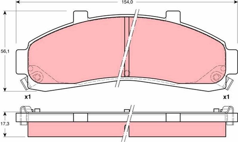 Тормозные колодки TRW. Артикул GDB4010