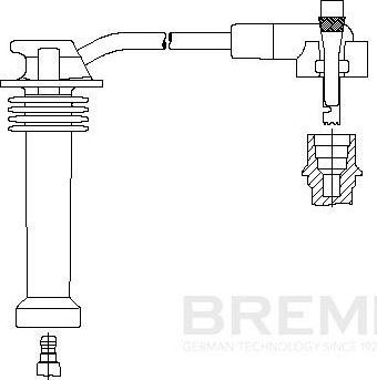 Высоковольтные провода (провода зажигания) Bremi. Артикул 813/40